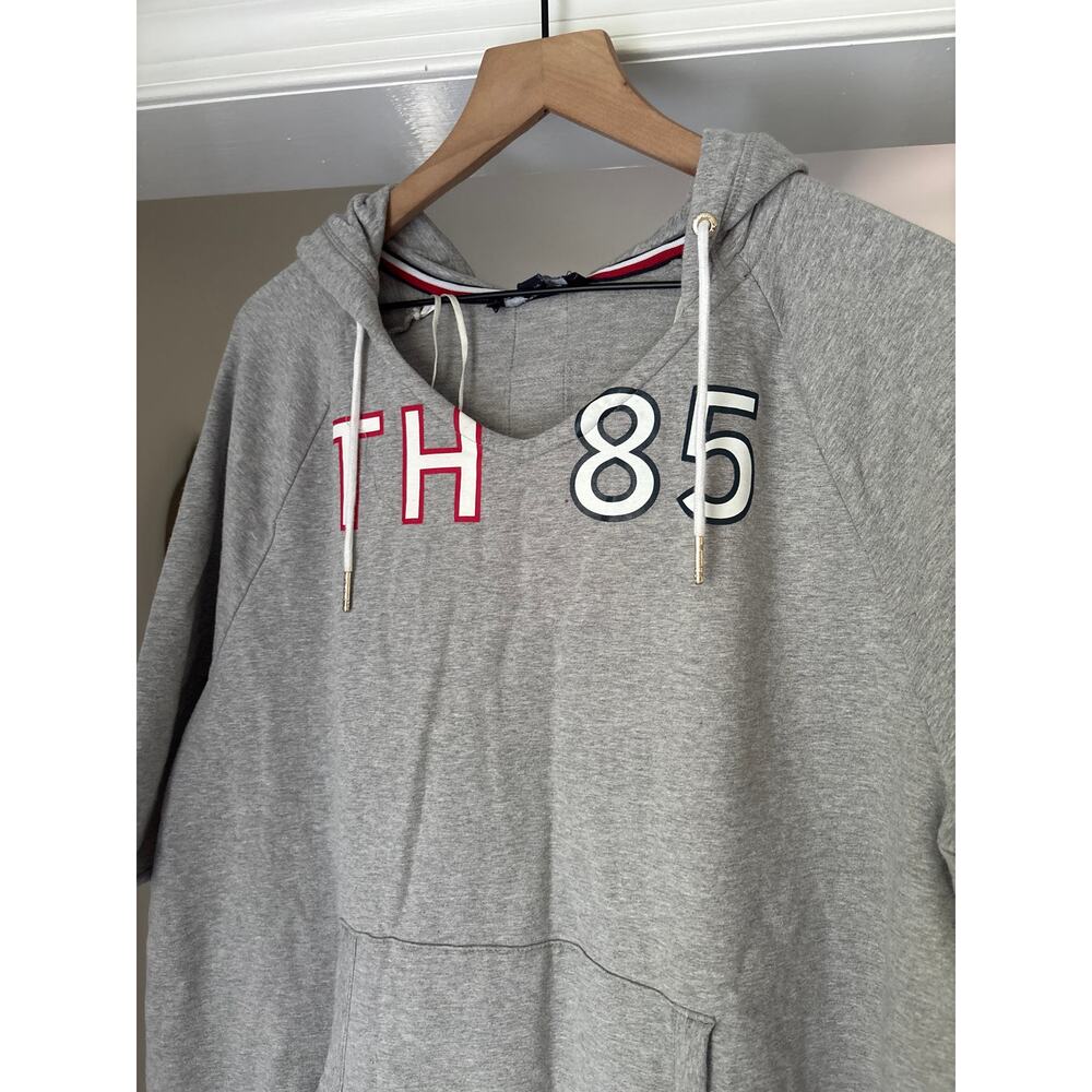 Tommy Hilfiger | TH 85 Hoodie Dress XXL Grey Athleisure Sportswear - Picture 3 of 7